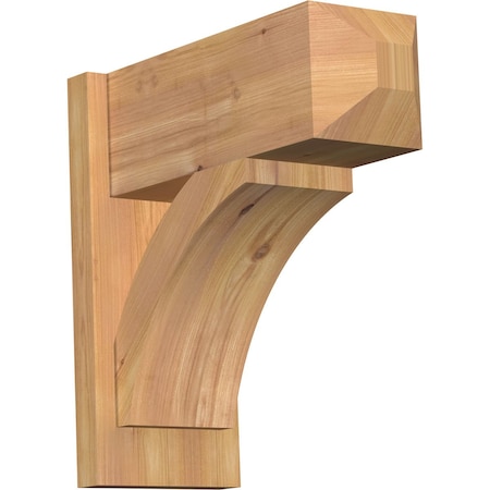 Ekena Millwork Thorton Smooth Craftsman Outlooker, Western Red Cedar, 7 1/2"W x 18"D x 18"H OUT08X18X18THR04SWR